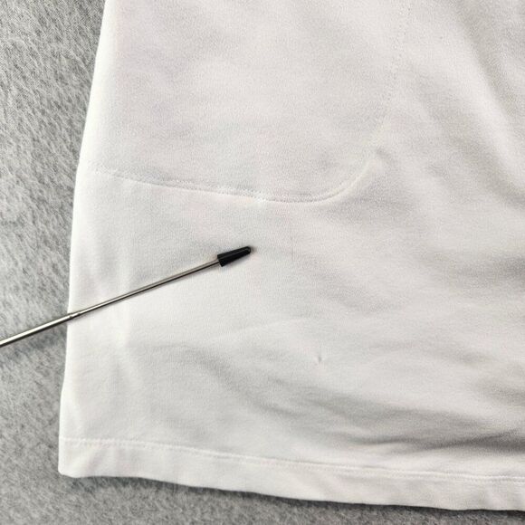 Footjoy Skort Womens L White Jersey Knit Zip Pocket Short Lined Skirt Golf FJ - Picture 3 of 13